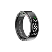 COLMI R12 Smart Ring with Display Screen and Touch – Black (Ring Size – 10)_img_0