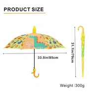 Kids Cartoon Printed Waterproof & UV Protection Transparent Plastic Cover Umbrella_img_10