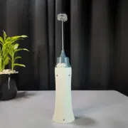 Rechargeable Eggbeater Handheld Stainless Milk Frother Foamer Blender Coffee Mixer with Charging Cable_img_0