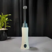 Rechargeable Eggbeater Handheld Stainless Milk Frother Foamer Blender Coffee Mixer with Charging Cable_img_2