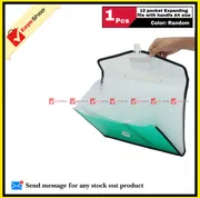 Expanding Pocket File with Handle 12 Pockets A4 Size Random Color 1 Pcs_img_2