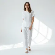 White Premium Salowar Pant | Shating Cotton Linen Fabric | Soft & Stylish_img_2