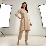 Golden Premium Salowar Pant | Shating Cotton Linen Fabric | Soft & Stylish_img_1