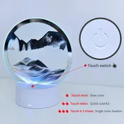 Table Lamp Internet Red Hourglass Decompression Ornament 3D Three-dimensional Sand Painting Water Painting Colorful_img_3