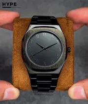 Arabic Dial Bestwin Stainless Steel heavyweight Watch (ALL BLACK)_img_1