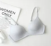 women Seamless t-shirt bra Underwear Sexy Gathered Bras Soft Breathable Bras Solid Color Underwear Girls Women Underwear Accessories_img_14