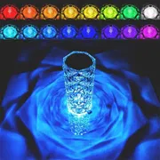 16 Colors Crystal Night Light LED Touch Projection Table Lamp Rose Remote Dimmable USB Romantic Atmosphere Light for Decor Home_img_11