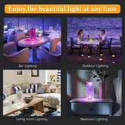 16 Colors Crystal Night Light LED Touch Projection Table Lamp Rose Remote Dimmable USB Romantic Atmosphere Light for Decor Home_img_23