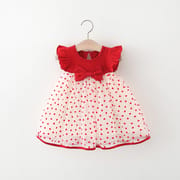 Baby Girl Flying Sleeves Love Printed Summer Princess Dress (6 months to 3 years)_img_0