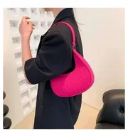 New Trendy Women's Crossbody Portable Half-Moon Bag, Fashion, Light Luxury, Luxury, Premium, Portable Large-capacity Shoulder Bag_img_0
