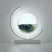 Table Lamp Quicksand Night Light 3D Hourglass Bedside Lamps_img_12
