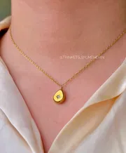 Gold waterdrop charm neckpiece_img_0