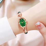 Waterproof Emerald Decorative Bracelet Watch_img_3