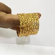 New Gold Plated Bangles for Stylish Women & girls-2 Piece_img_0