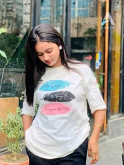 Ladies T-shirt (Leaf White)_img_0