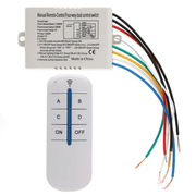220V 4-Way ON/Off Lamp Light RF Remote Control Switch Receiver_img_1