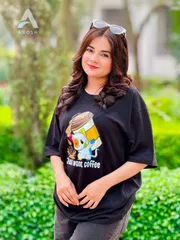 Ladies T-shirt (Just want Coffee)_img_0
