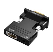 HDMI to VGA Converter - HDMI-compatible To VGA Converter With 3.5mm Audio Cable For PS4 PC Laptop TV Monitor Projector 1080P VGA Female To HD Male Adapt_img_0