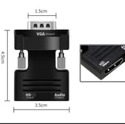 HDMI to VGA Converter - HDMI-compatible To VGA Converter With 3.5mm Audio Cable For PS4 PC Laptop TV Monitor Projector 1080P VGA Female To HD Male Adapt_img_5