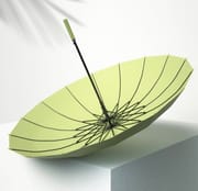 Creative retro umbrella - Premium Quality Exclusive Design 16 Bone Automatic Open Umbrella - straight rod, anti-storm, business class, double -handed long -handled_img_0