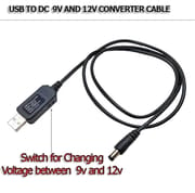 Ultra Smart Tech USB to DC 5V To DC  9V / 12V Voltage Converter Module USB Converter Adapter Cable 2.1x5.5mm Plug for Arduino WIFI_img_1