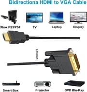 1.5m 1080p 3D HD mi To Dvi Hdmi Cable Dvi-D 24+1 Pin Adapter Cables For Lcd Dvd Hdtv Xbox High Speed ​​Dvi To Hdmi Cable 1.5m - Alliance_img_1
