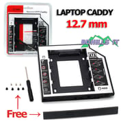 Universal SSD HDD Caddy 12.7mm Aluminum 2nd Hard Disk Drive Caddy Case, Support All Brand Laptop_img_0