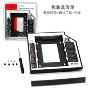 Universal SSD HDD Caddy 12.7mm Aluminum 2nd Hard Disk Drive Caddy Case, Support All Brand Laptop_img_1