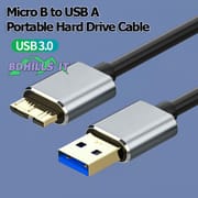 High Speed USB 3.0 Type-A to Micro-B Cable for External Hard Drives & Portable HDDs – Fast Data Transfer Cord Micro B_img_0