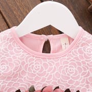 Kids Girls Summer Waist Flower Princess Party Dress (0 to 24 months)_img_4