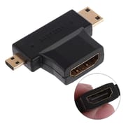 3 in 1 HDMI Rotor- 3 in 1 T Shape HDMI Female to Mini & Micro HDMI Male 90 Degree Multi Adapter Converter-Hdmi Female to Mini & Micro_img_0