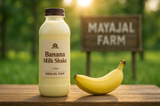 Fresh banana milkshake. Letter._img_0