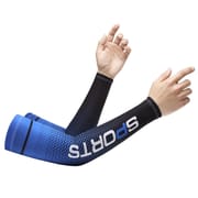 2pcs Men Sun UV Protection Ice Silk Long Sleeve Cover Arm Sleeves Sunscreen Arm Outdoor Cool Sports Cycling Hand Protector_img_12