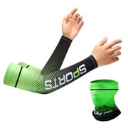 2pcs Men Sun UV Protection Ice Silk Long Sleeve Cover Arm Sleeves Sunscreen Arm Outdoor Cool Sports Cycling Hand Protector_img_17