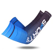 2pcs Men Sun UV Protection Ice Silk Long Sleeve Cover Arm Sleeves Sunscreen Arm Outdoor Cool Sports Cycling Hand Protector_img_18