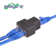 1 To 2 Ways RJ45 Female Splitter Ethernet Network Cable Double Connector Adapter_img_0