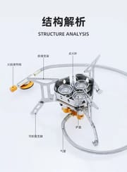 3B Model Portable Camping Stove with Free Adapter and Gas Can_img_7