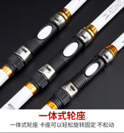 High-Performance 3.6m/12ft Premium Fishing Rod with Glossy White Finish - Carbon and Glass Fiber Build_img_7