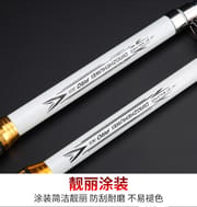 High-Performance 3.6m/12ft Premium Fishing Rod with Glossy White Finish - Carbon and Glass Fiber Build_img_9