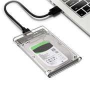 Clairlio 2.5 inch Plastic Transparent HDD SSD Case SATA 3 to USB 3.0 Hard Drive Enclosure 328077869_img_0