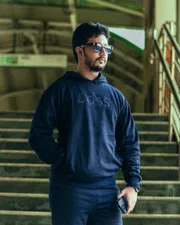HB Hoodie Joggers Set Navy Blue_img_2
