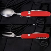6 in 1 Camping Picnic Folding Spoon Tableware Outdoor Survival Cooking Tool_img_3