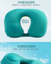 Pressing inflatable Neck Pillow Push Button Pillow Travel Pillow_img_2