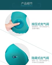 Pressing inflatable Neck Pillow Push Button Pillow Travel Pillow_img_8