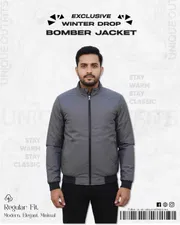 JK02 Premium Bomber Jacket (Gray)_img_3