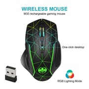 Rechargeable 2.4G RGB Light USB Wireless Gaming Mouse Model- M30_img_0