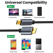 Micro B to Type C Cable -Portable Hard Disk HDD to Type C Cable - Type-C to USB 3.0 Micro B connector 5Gbps cable_img_2