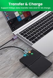 Micro B to Type C Cable -Portable Hard Disk HDD to Type C Cable - Type-C to USB 3.0 Micro B connector 5Gbps cable_img_15