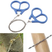 Survival Wire Chain Saw for Camping and Outdoors - Stainless Steel Wire Saw | Chain Saw Rope Saw | Steel Wire Saw | Survival Kit with 360 -degree rotation handle_img_7