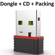 RTL8188 Wi-fi Network Card Mini Wireless USB wifi receiver | Adapter | 300mbps | Dongle |802.11BGN Network Card | 300 Mbps | 40m Range | USB 2.0 With CD  - Black - 286438000_img_0